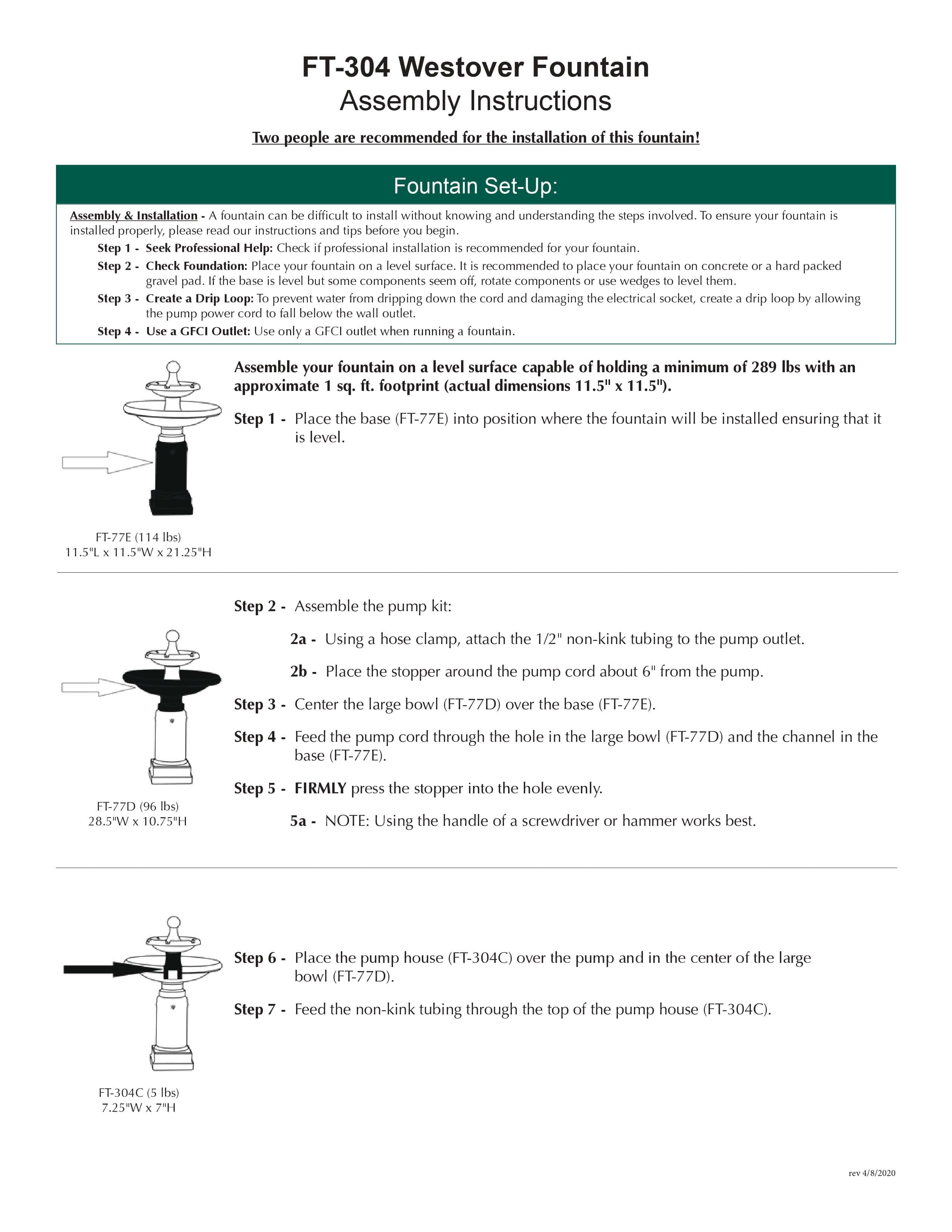 Westover Two Tier Garden Fountain - Outdoor Art Pros