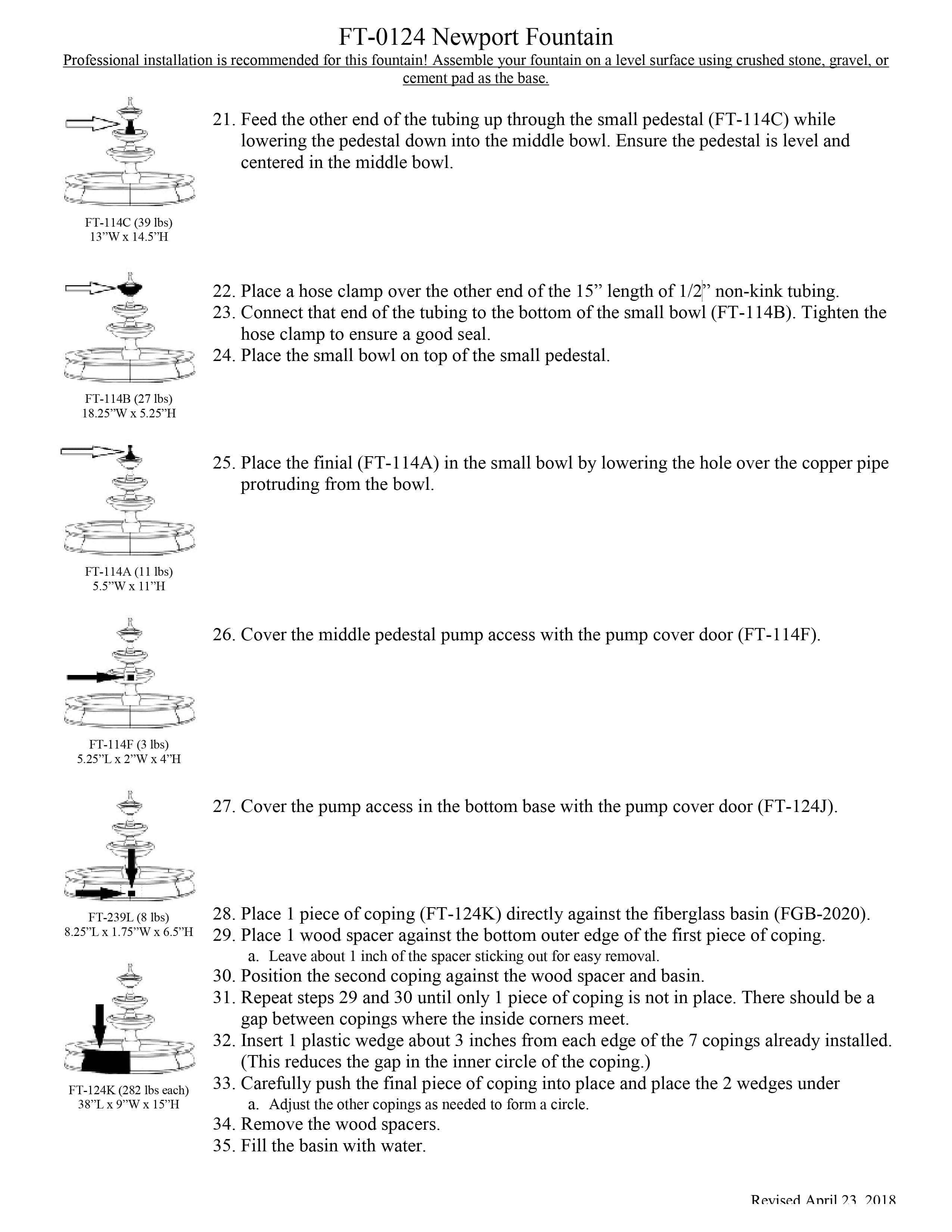 Newport Outdoor Water Fountain - Outdoor Art Pros