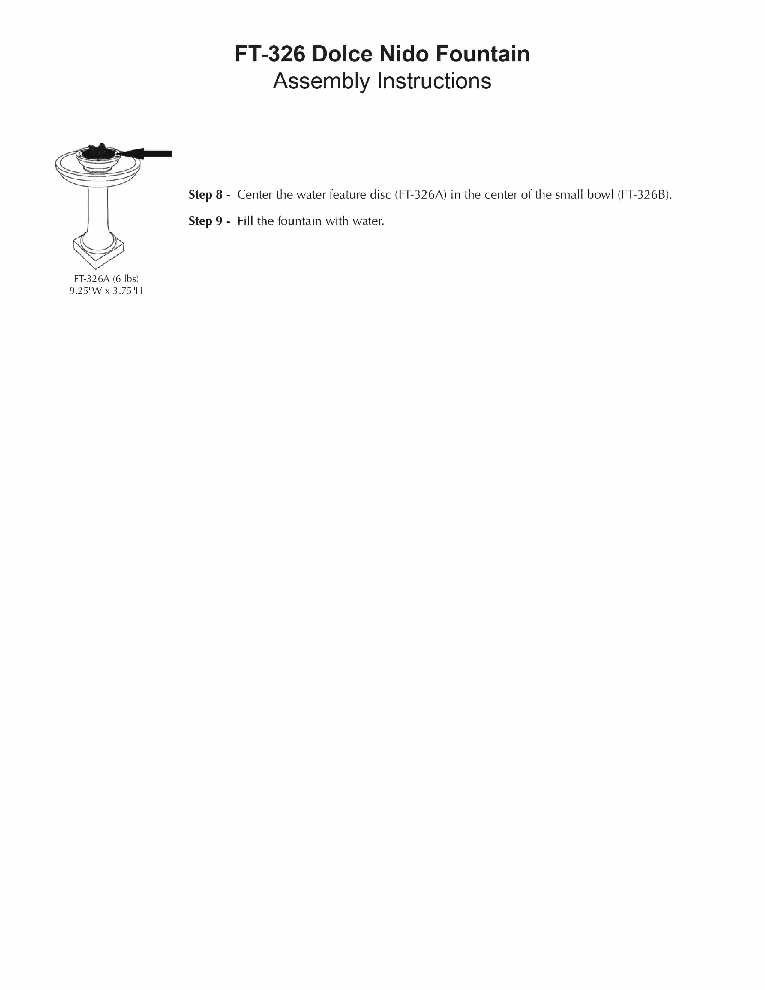 Dolce Nido Garden Fountain - Outdoor Art Pros