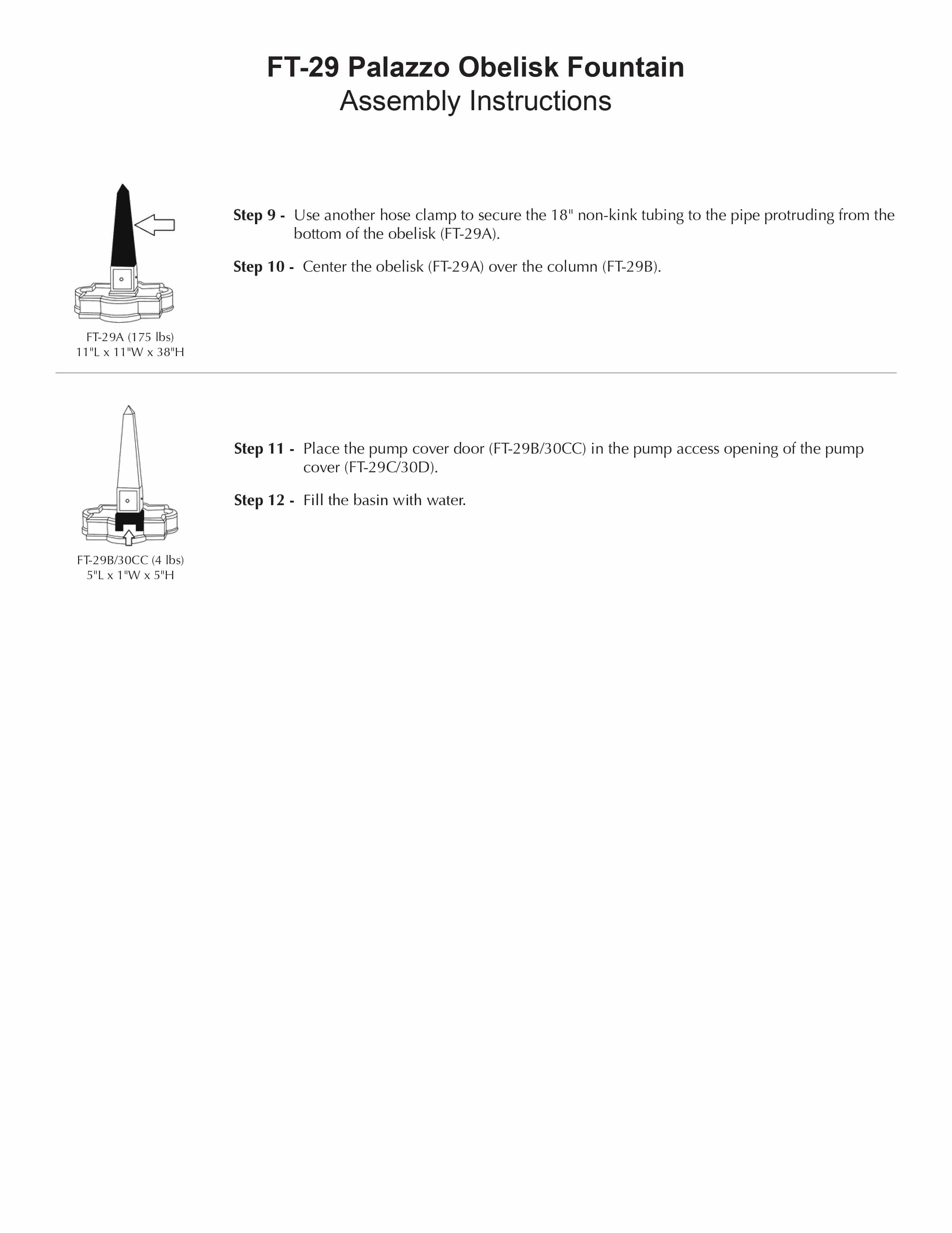 Palazzo Obelisk Outdoor Water Fountain - Outdoor Art Pros