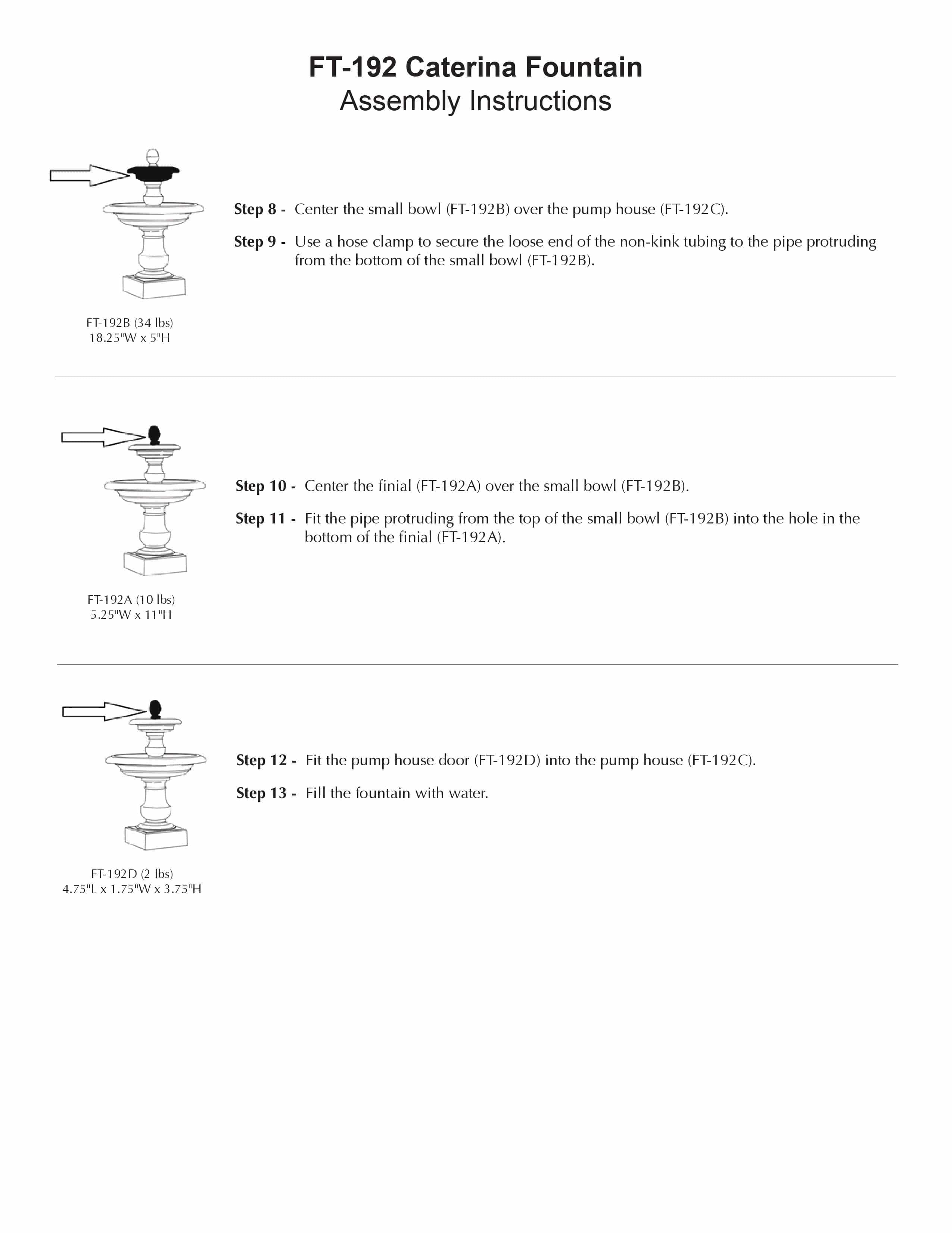 Caterina Tiered Water Fountain - Outdoor Art Pros