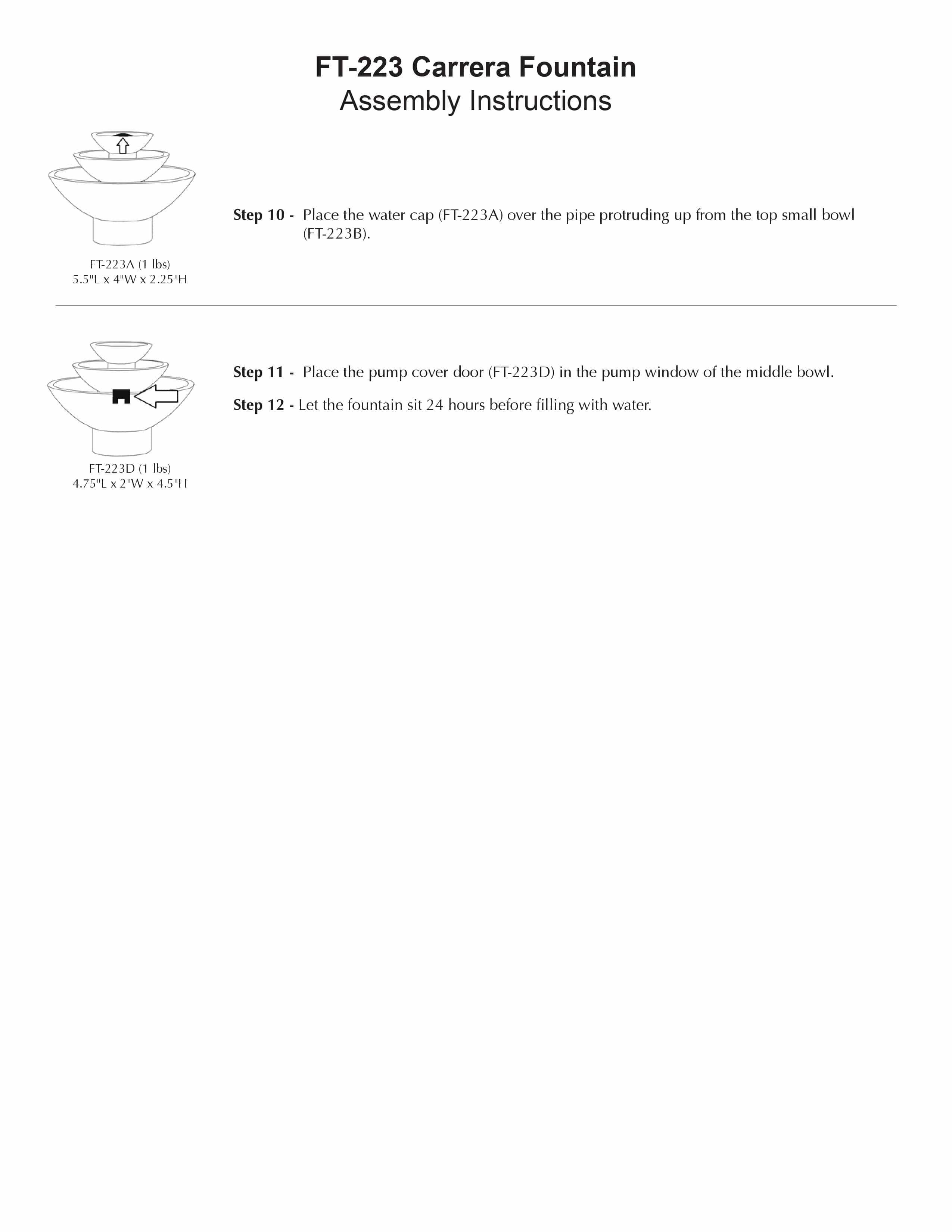 Carrera Tiered Bowl Water Fountain - Outdoor Art Pros