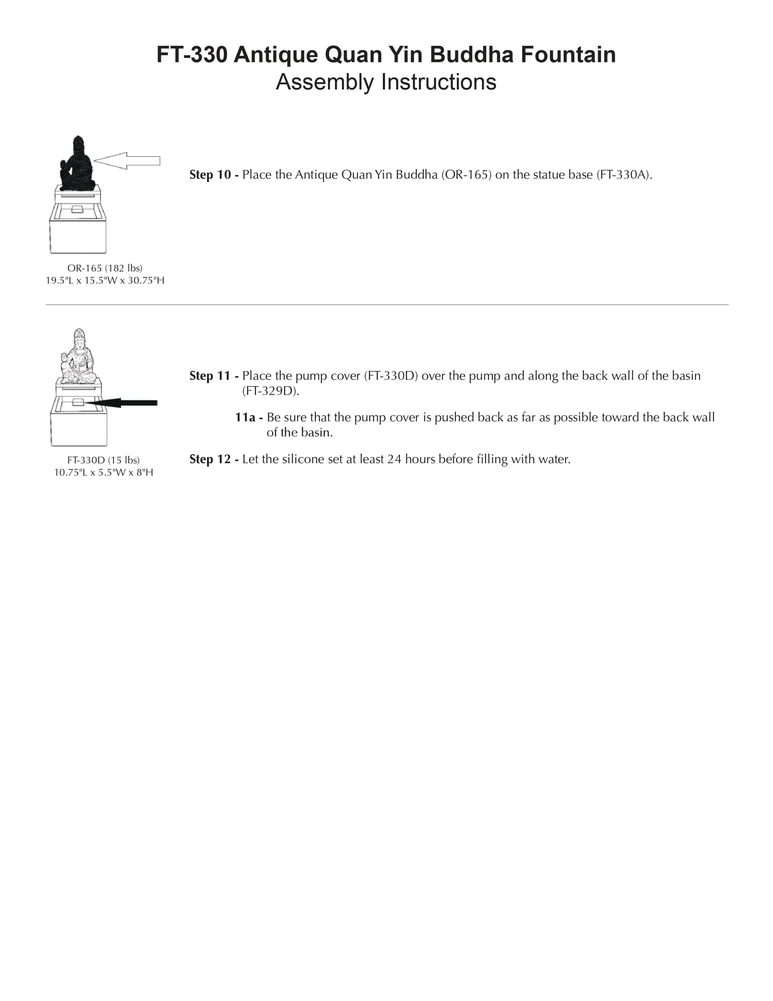 Antique Quan Yin Buddha Outdoor Fountain - Outdoor Art Pros