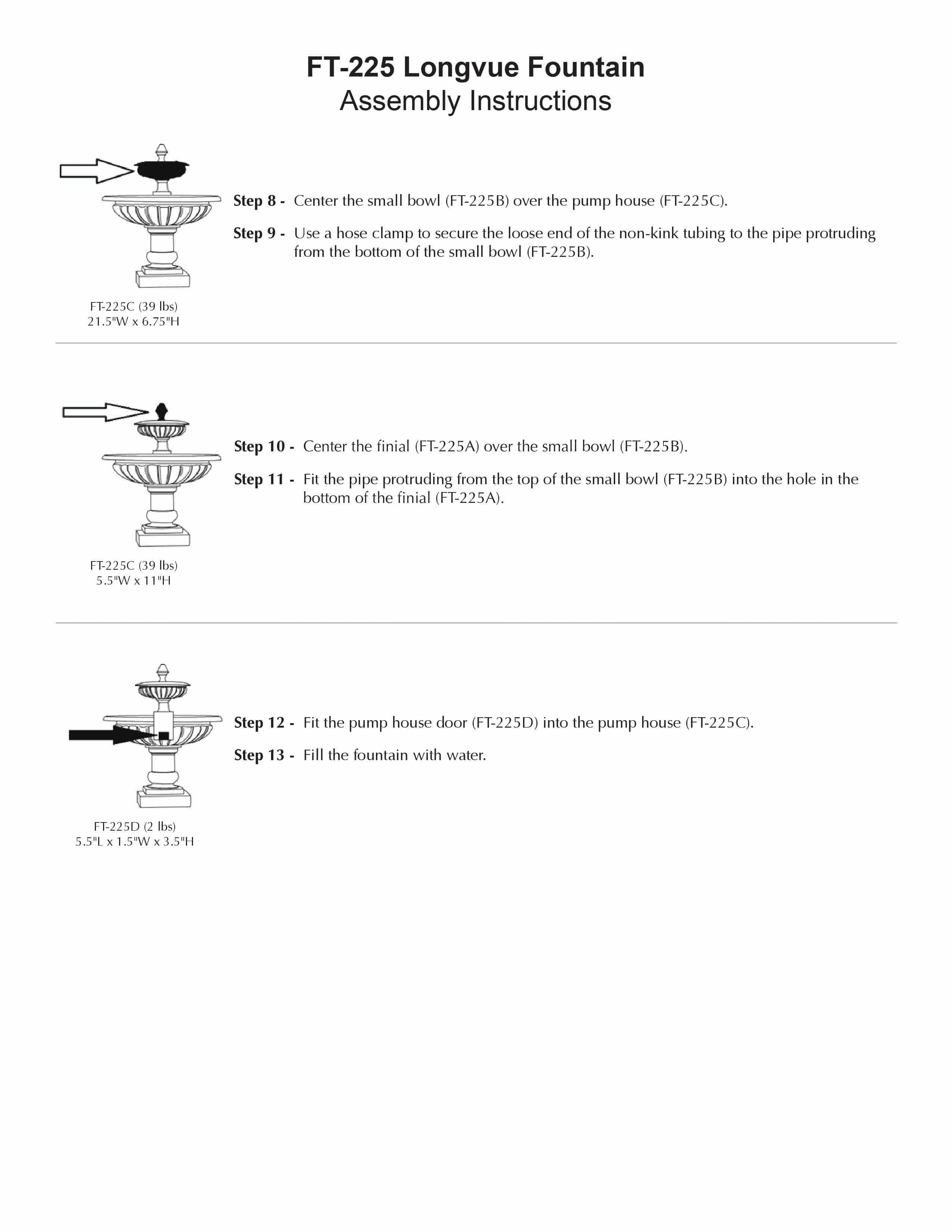 Longvue Garden Water Fountain - Outdoor Art Pros