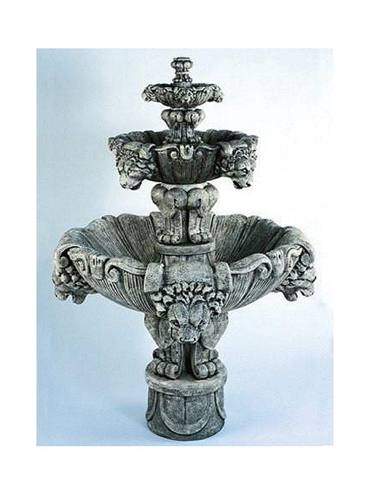 Lion Outdoor Water Fountain - Medium - Outdoor Art Pros