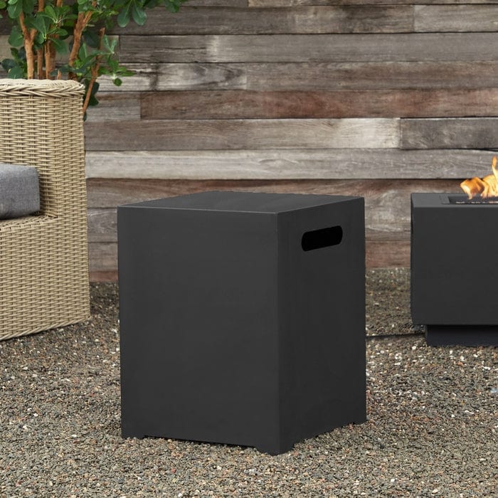 Black Propane Tank Cover - Outdoor Art Pros