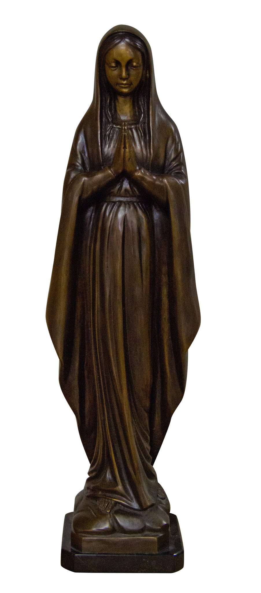 Brass Baron Mary Praying Garden Statue - Brass Baron - Outdoor Art Pros