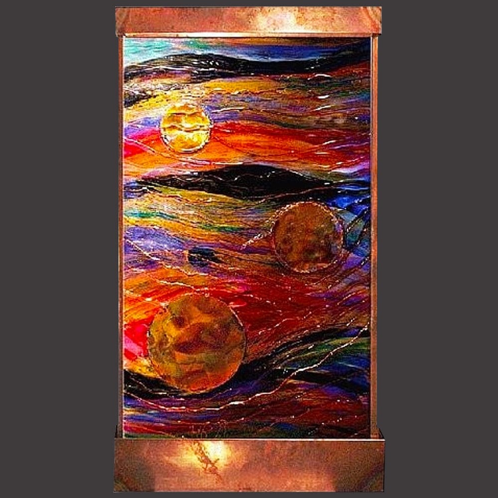 Three Suns Wall Fountain - Outdoor Art Pros