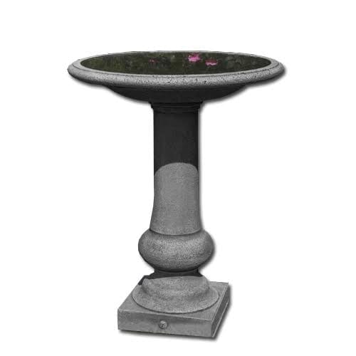Williamsburg Boxwood Garden Cast Stone Birdbath - Outdoor Art Pros