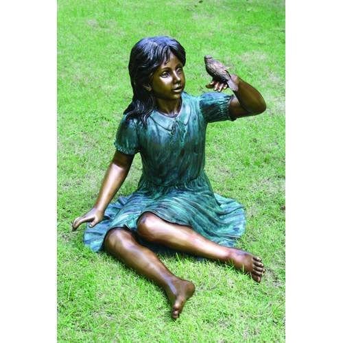 Brass Baron Robin Garden Statue - Brass Baron - Outdoor Art Pros
