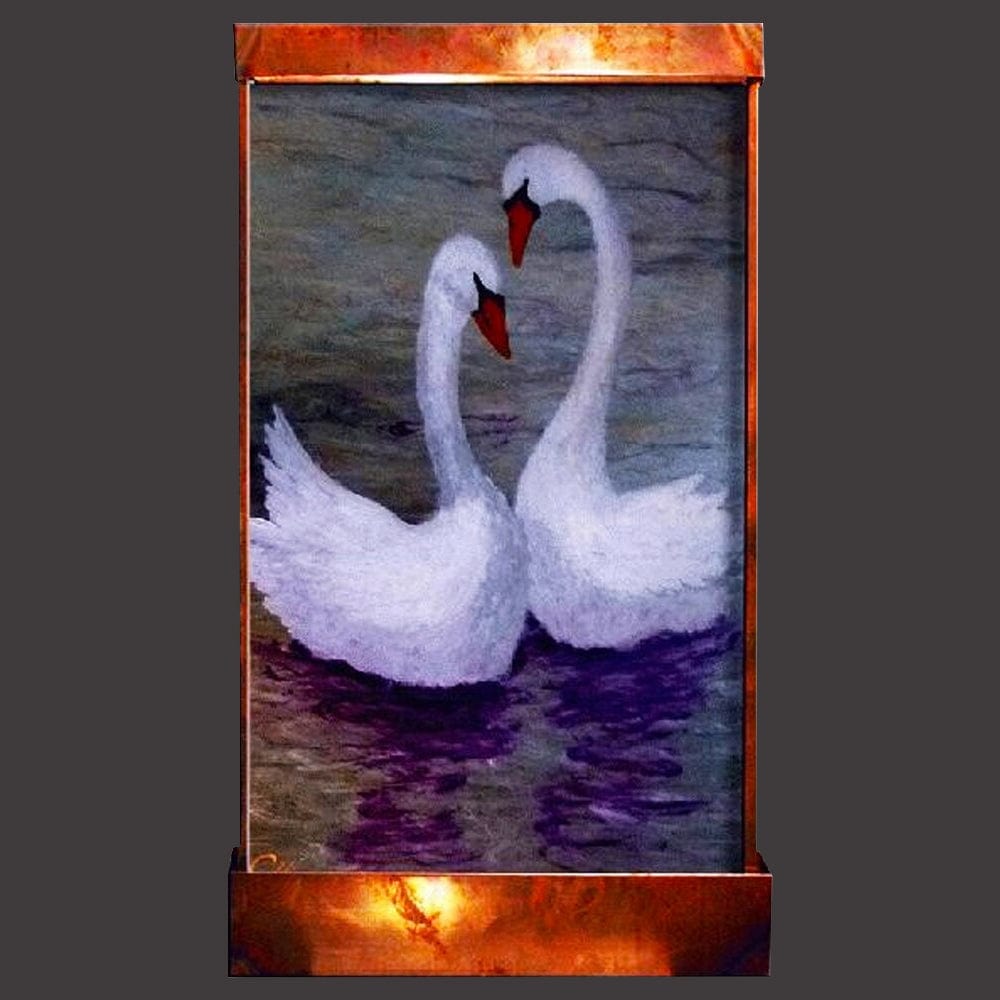 Swan Lake Wall Fountain - Outdoor Art Pros