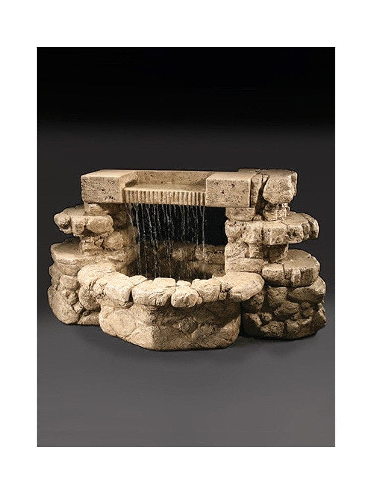 Rainbow Falls Cast Stone Outdoor Fountain - Outdoor Art Pros