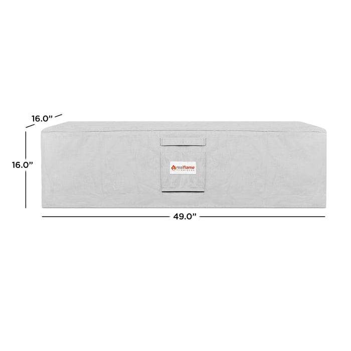 Lanesboro/Ledgestone Rectangle Gas Fire Table Protective Cover - Outdoor Art Pros