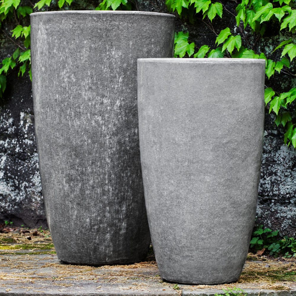 Orion Glazed Terra Cotta Planter - Set of 2 in Snow Monkey Finish