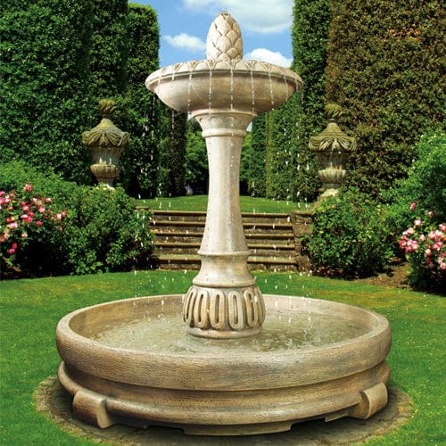 Riviera Outdoor Fountain in Rondo Pool - Outdoor Art Pros