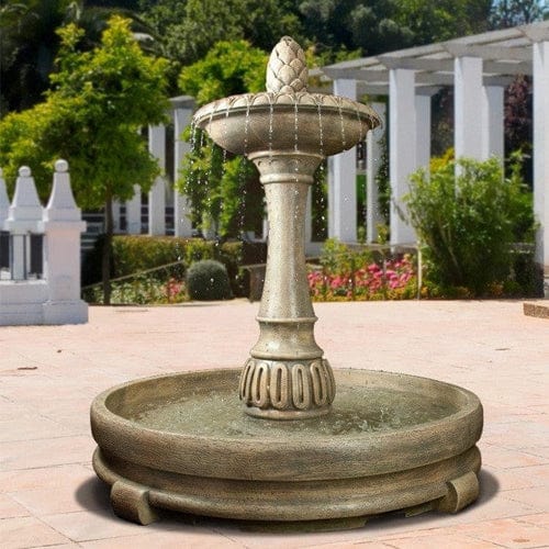 Riviera Outdoor Fountain in Rondo Pool - Outdoor Art Pros