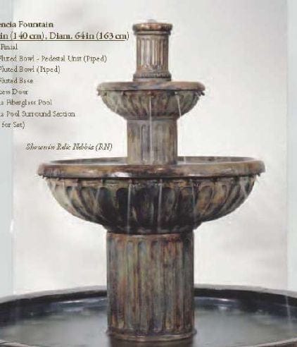 Henri Studio Fluted Fountain