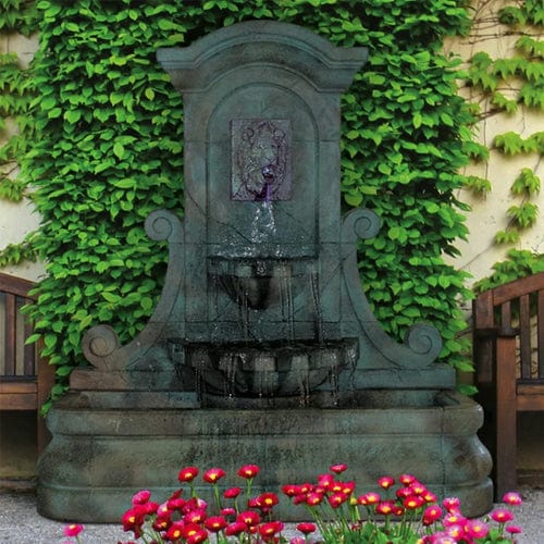 Lamura Lion Flat Wall Fountain - Outdoor Art Pros