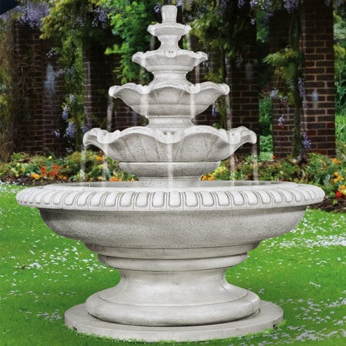 Palazzo Quattro Tier Outdoor Fountain - Outdoor Art Pros
