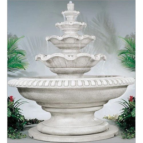 Palazzo Quattro Tier Outdoor Fountain - Outdoor Art Pros