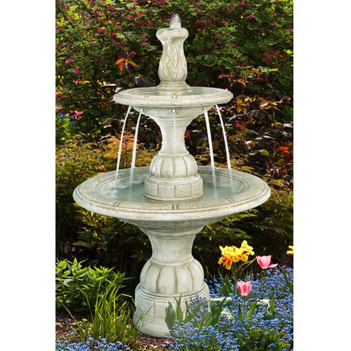 Small Contemporary Tier Garden Fountain - Outdoor Art Pros
