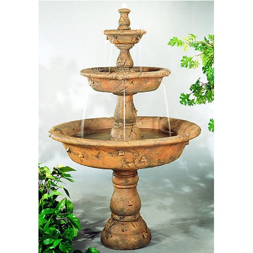 Triple Tazza Tier Outdoor Fountain - Outdoor Art Pros
