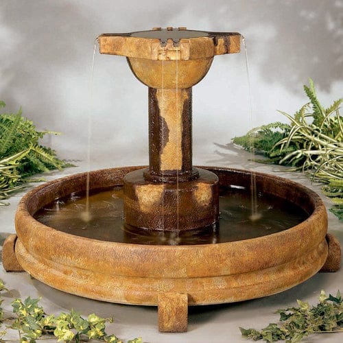 Overflowing Cross Outdoor Fountain - Outdoor Art Pros