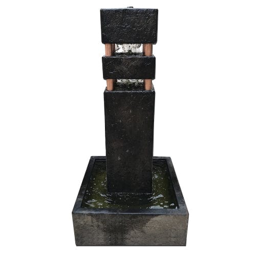 Monolith Column Garden Fountain - Outdoor Art Pros