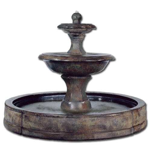 Barrington Tiered Outdoor Fountain in Valencia Pool - Outdoor Art Pros