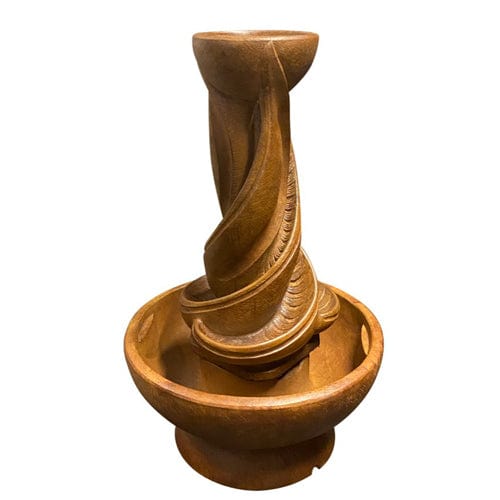 Spiral Garden Fountain - Outdoor Art Pros