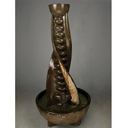 Helix Cast Stone Outdoor Fountain - Outdoor Art Pros