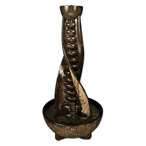Helix Cast Stone Outdoor Fountain - Outdoor Art Pros