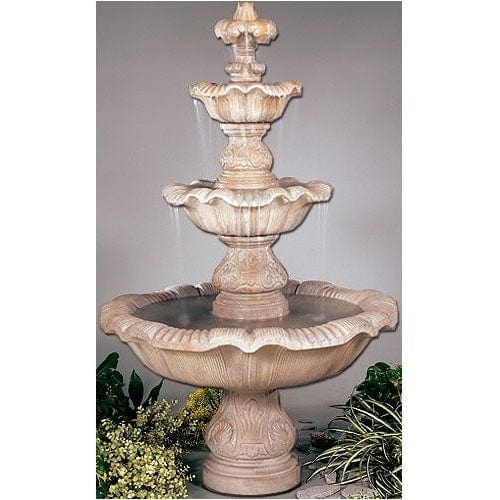 Three Tier Renaissance Outdoor Fountain - Outdoor Art Pros