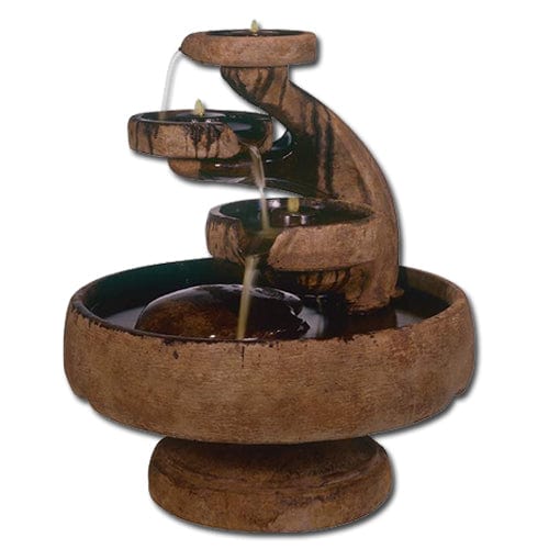 Mill Tier Garden Water Feature - Outdoor Art Pros
