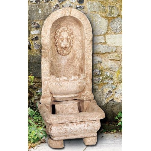 Lion Alcove Fountain - Outdoor Art Pros