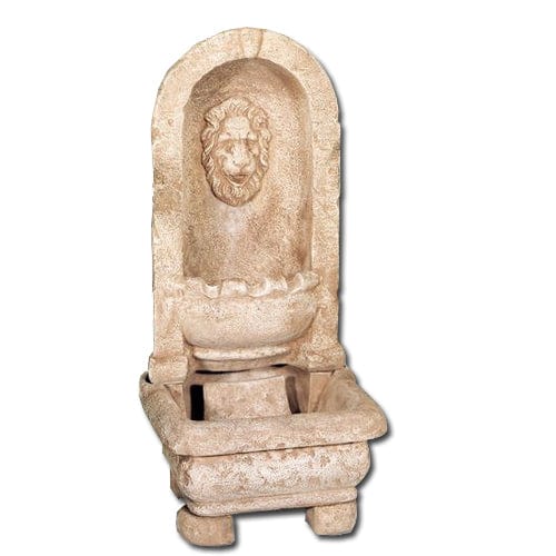 Lion Alcove Fountain - Outdoor Art Pros