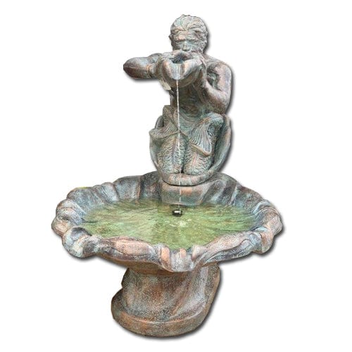 Triton Outdoor Fountain - Outdoor Art Pros