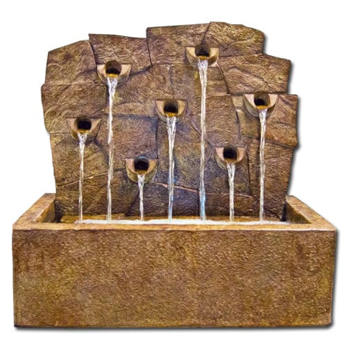 Rock Wall Garden Fountain - Outdoor Art Pros