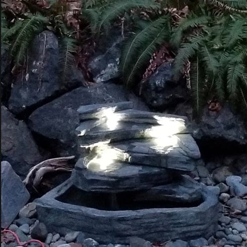 Slate Springs Outdoor Fountain - Outdoor Art Pros