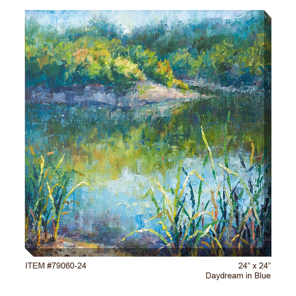 Daydream in Blue Outdoor Canvas Art - Outdoor Art Pros
