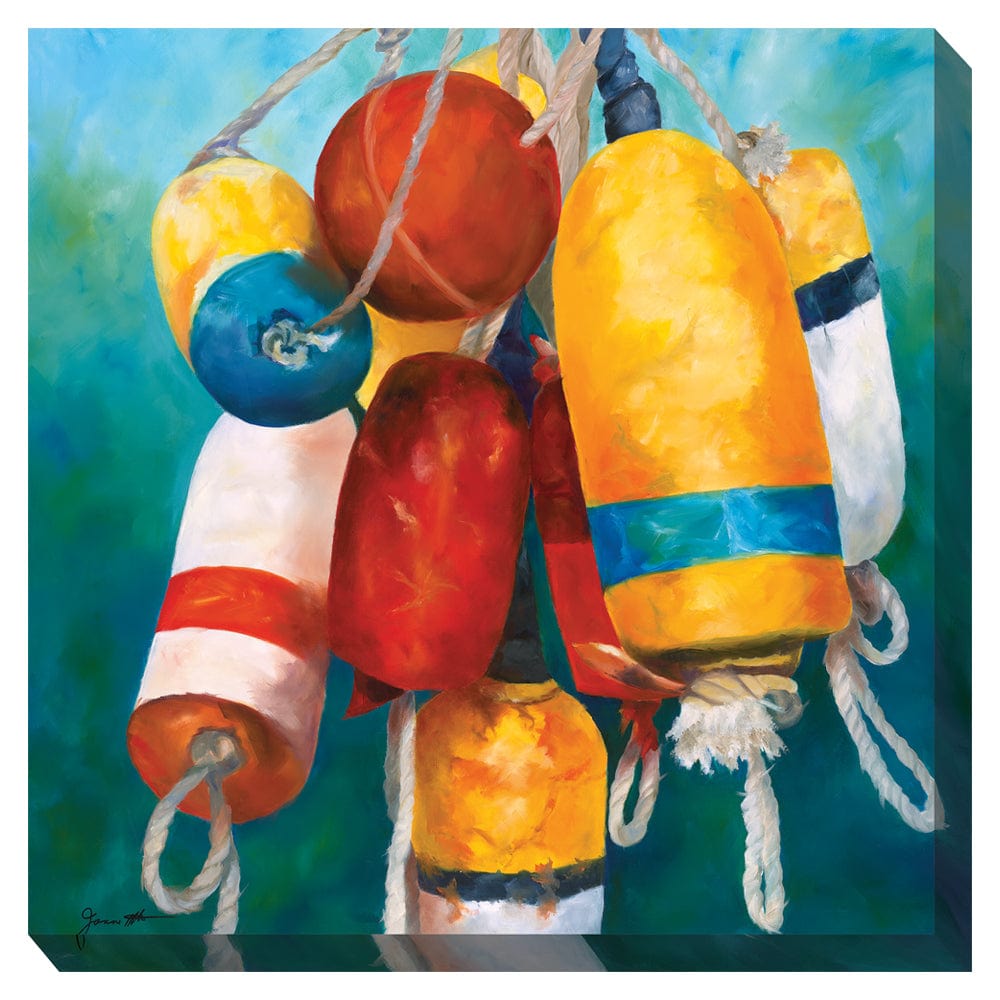 Buoys #1 Outdoor Canvas Art - Outdoor Art Pros