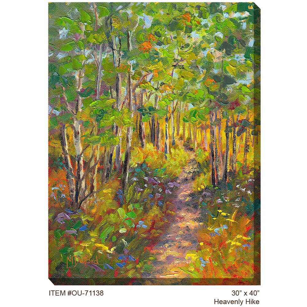 Heavenly Hike Outdoor Canvas Art - Outdoor Art Pros