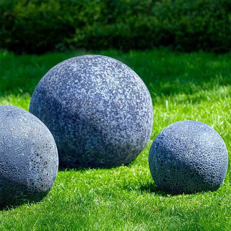 Angkor Spheres - Set of 3 in Angkor Blue | Garden Spheres - Outdoor Art Pros