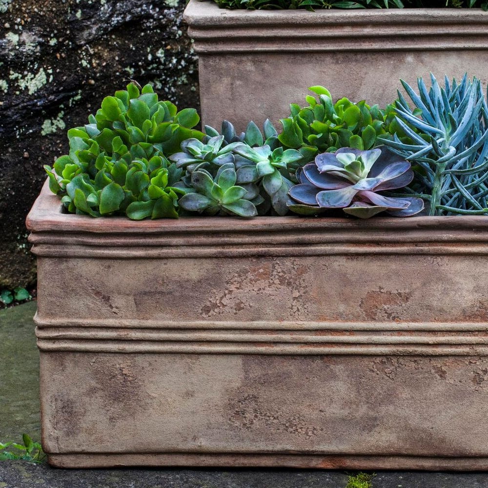 Antico Rectangular Planter Set of 2 | Terra Cotta Collection