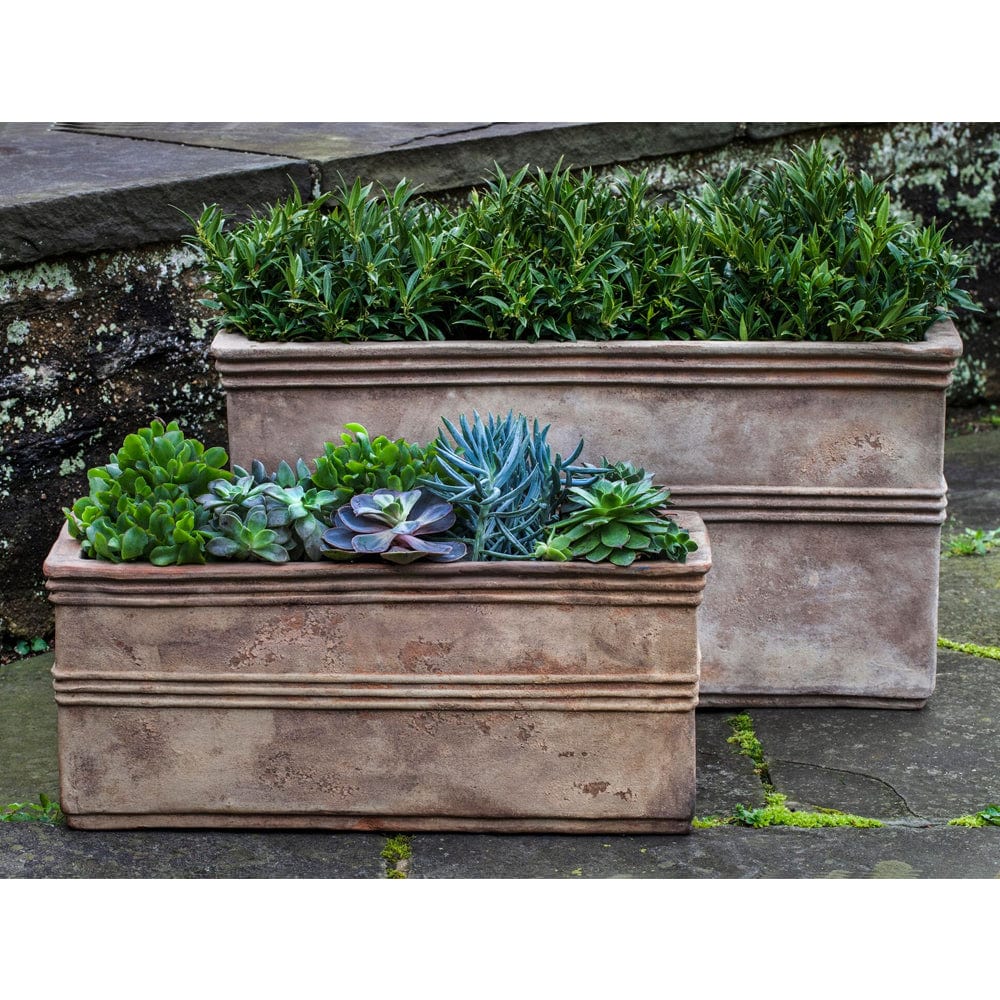 Antico Rectangular Planter Set of 2 | Terra Cotta Collection