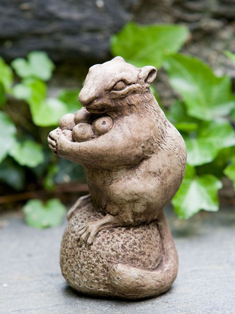Autumn Chipmunk Cast Stone Garden Statue - Outdoor Art Pros