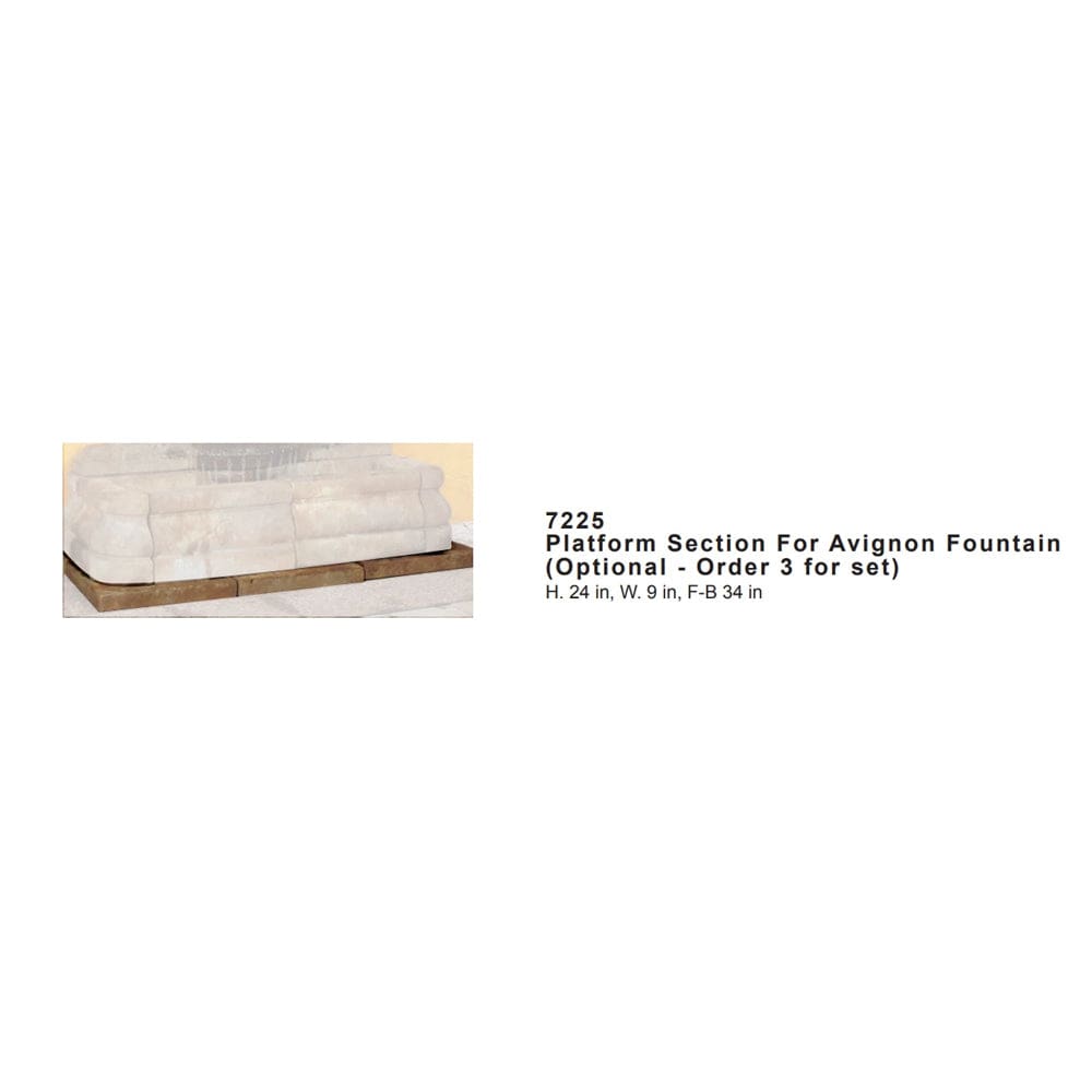 Optional Avignon Fountain Platform - Outdoor Art Pros