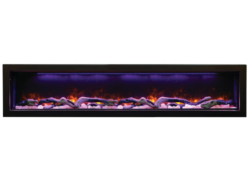 Amantii Panorama 72" Deep Full View Smart Indoor| Outdoor Electric Fireplace