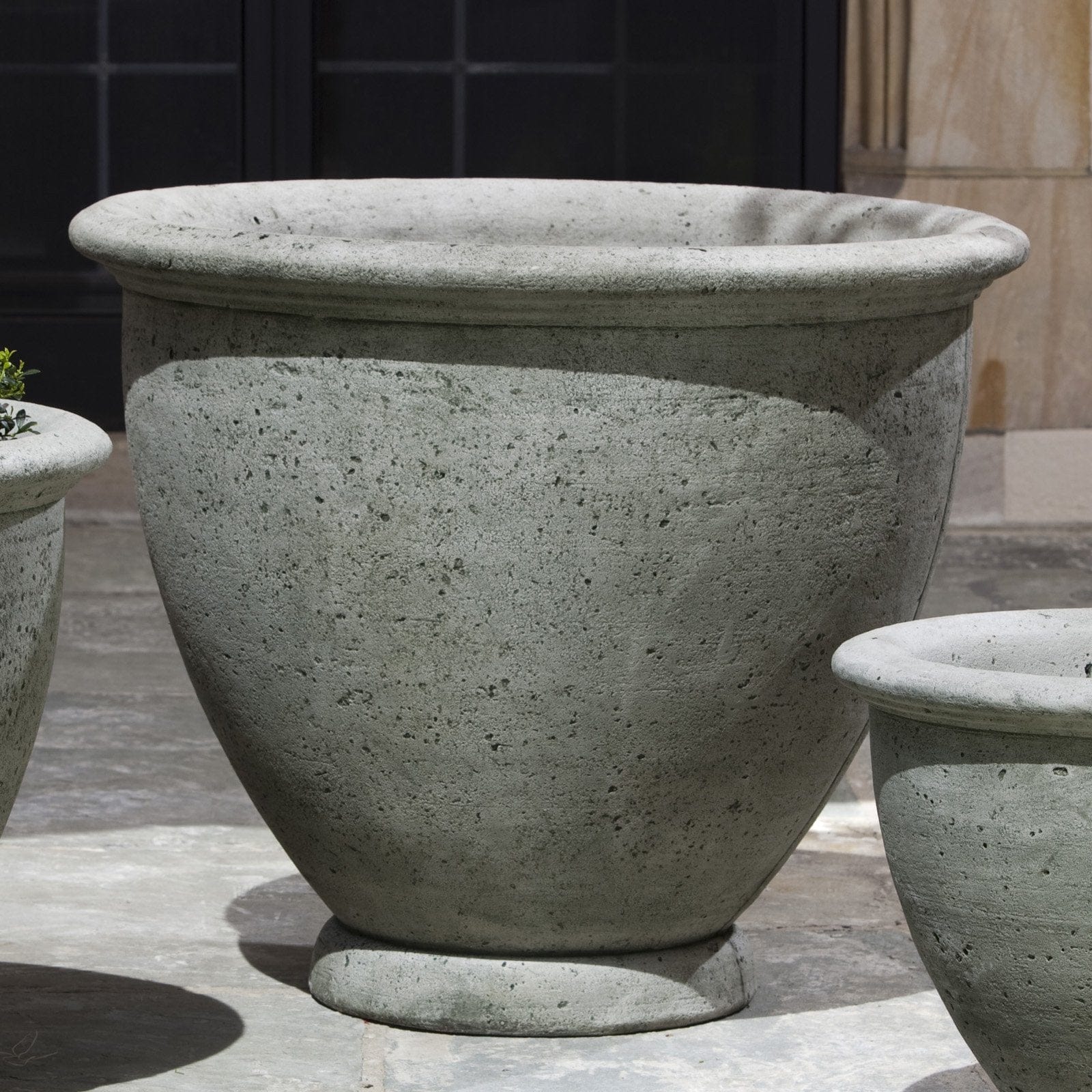 extra large stone plant pots Berkeley Large Cast Stone Garden Planter