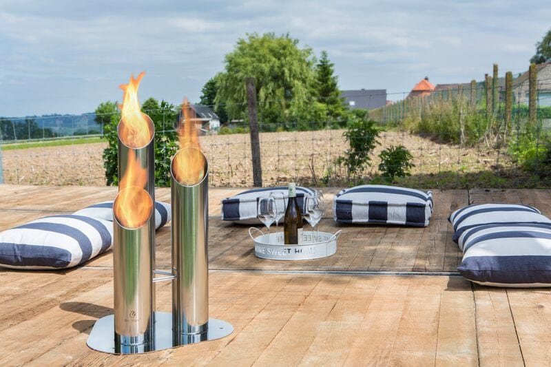 Bio-Blaze Pipes Small Bio-Ethanol Fireplace